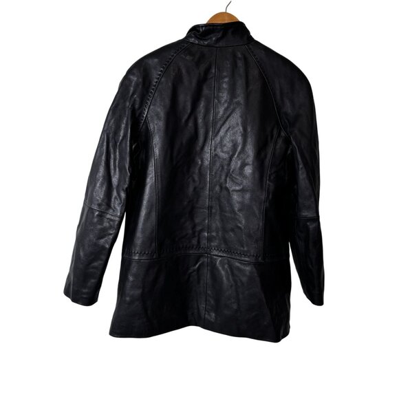 Wilsons Leather Womens Black Jacket With Thinsulate Insulation M Size - Picture 2 of 10